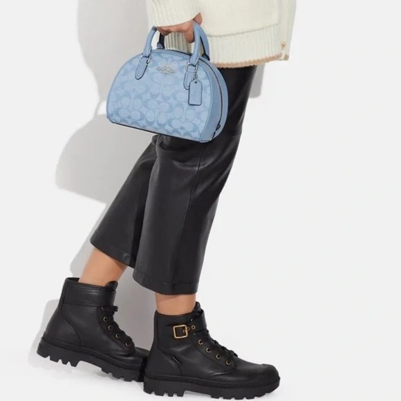 Coach Sydney Satchel In Signature Chambray - NWT - Picture 13 of 13